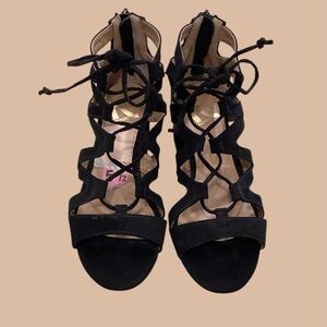 Report Black Lace-Up Sandals,size 5.5 🌺